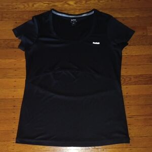 Reebok Black Scoop Neck Short Sleeve Athletic Tee